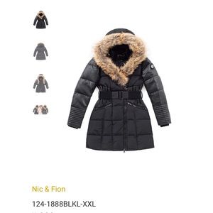 Brand new Nic and Fion coat, rated to -35C, real fir trim. Retails for $699